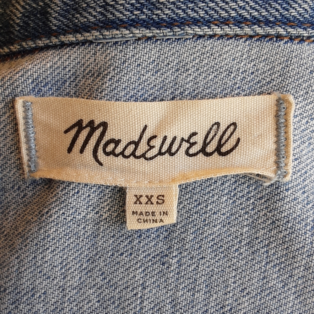 Madewell Classic Blue Distressed Denim Jacket - Picture 5 of 7
